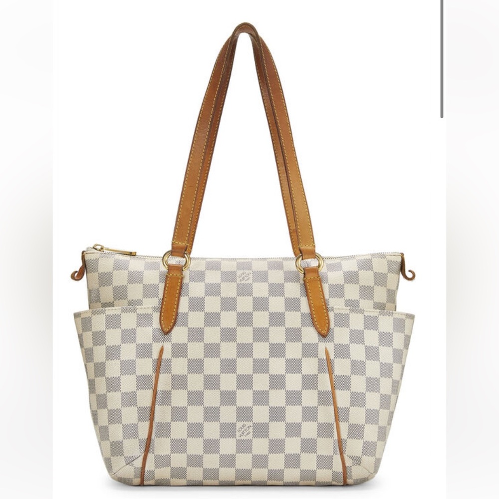 100% authentic LOUIS VUITTON DAMIER AZUR TOTALLY PM